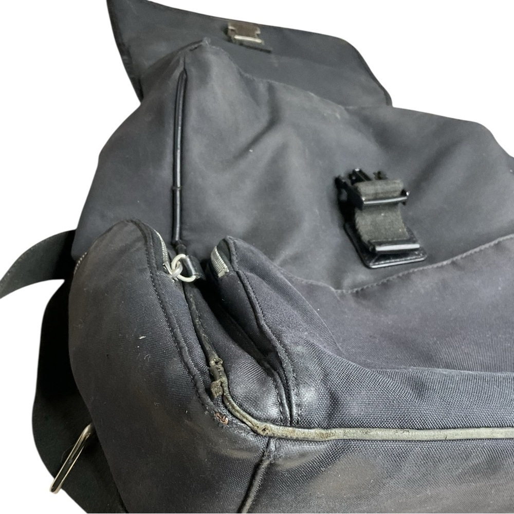 Coach Black Nylon Backpack Leather Trim Vintage - Picture 7 of 11